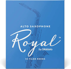 Rico Royal Alto Saxophone Reeds, Strength 2.5, 10-pack