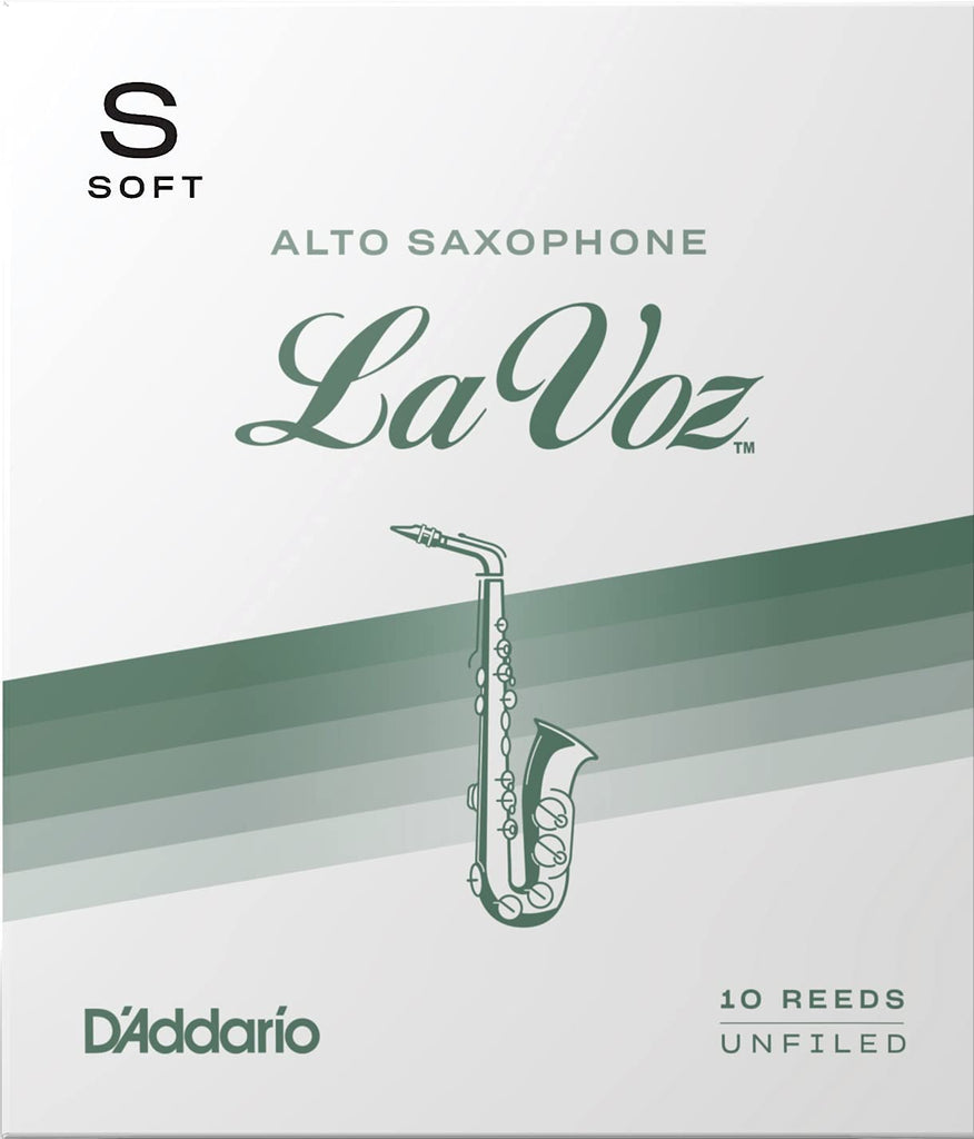 La Voz Alto Saxophone Reeds, Strength Soft, 10-pack