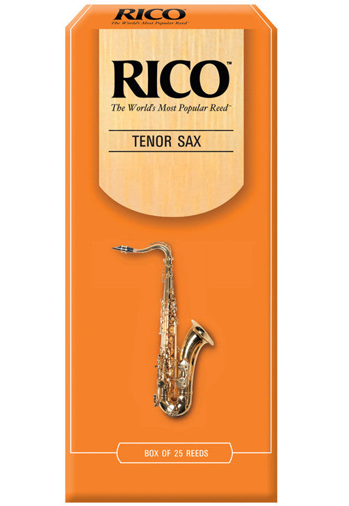 Rico Tenor Saxophone Reeds, Strength 3.5, 25-pack