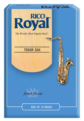 Rico Royal Tenor Saxophone Reeds, Strength 1.0, 10-pack