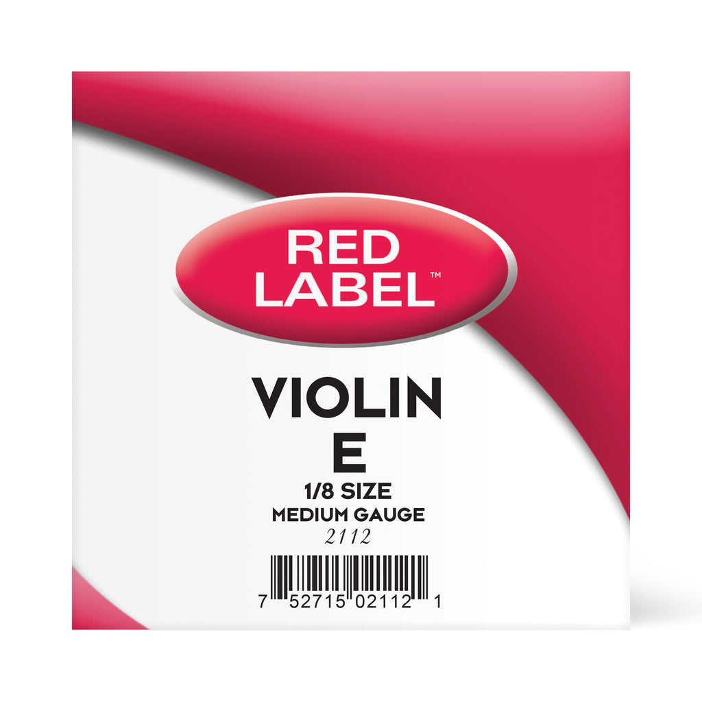 Red Label Violin E Single String 1/8