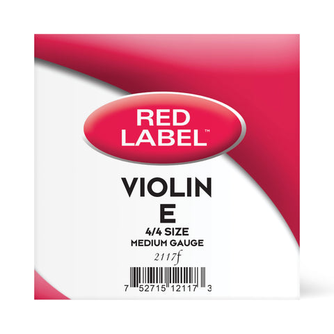 Red Label Violin E Single String 4/4 FW Medium