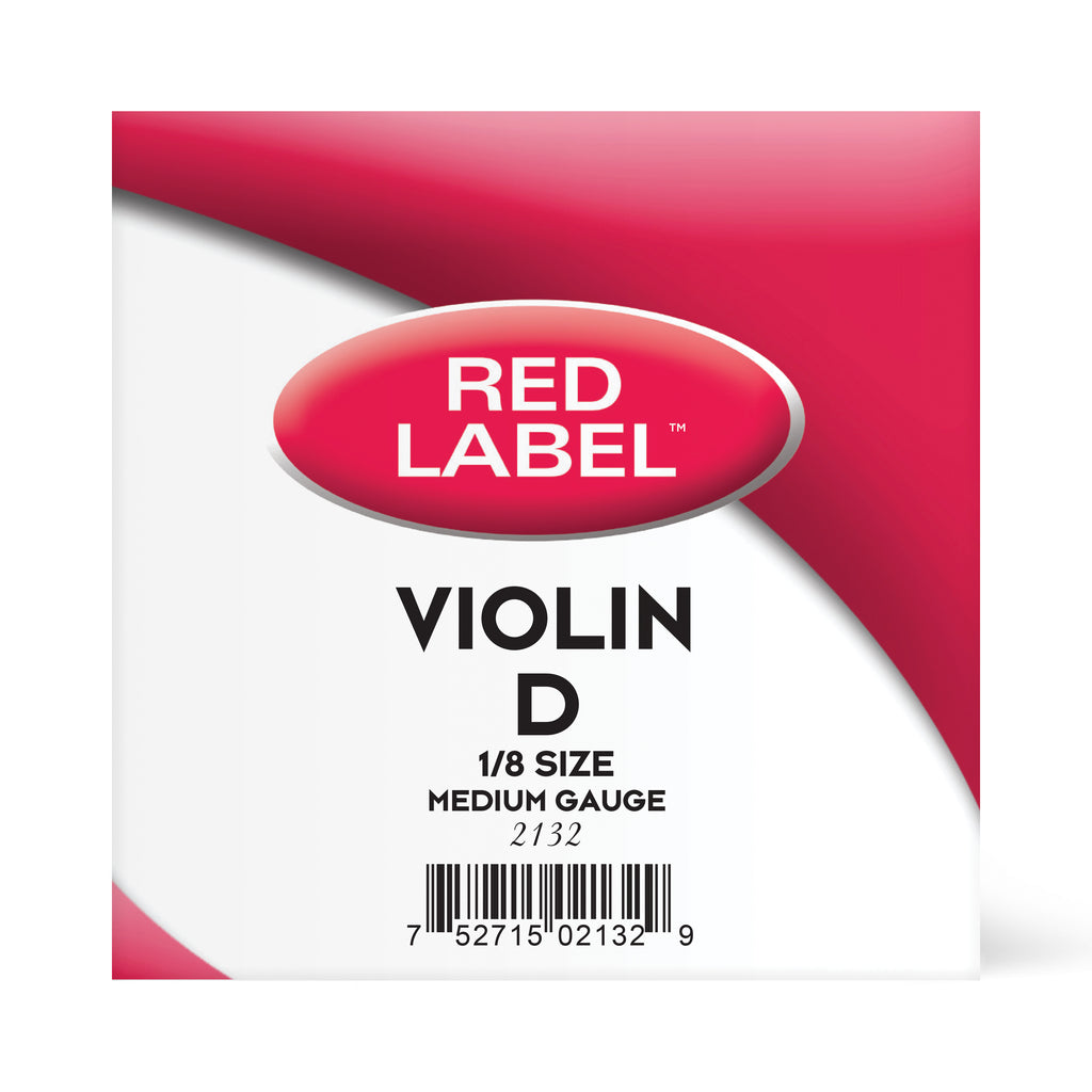 Red Label Violin D Single String 1/8