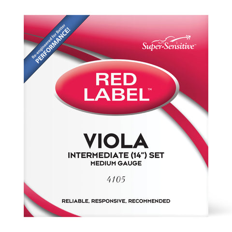 Red Label Viola String Set 14" Intermediate