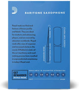 Rico Royal Baritone Saxophone Reeds, Strength 4.0, 10-pack