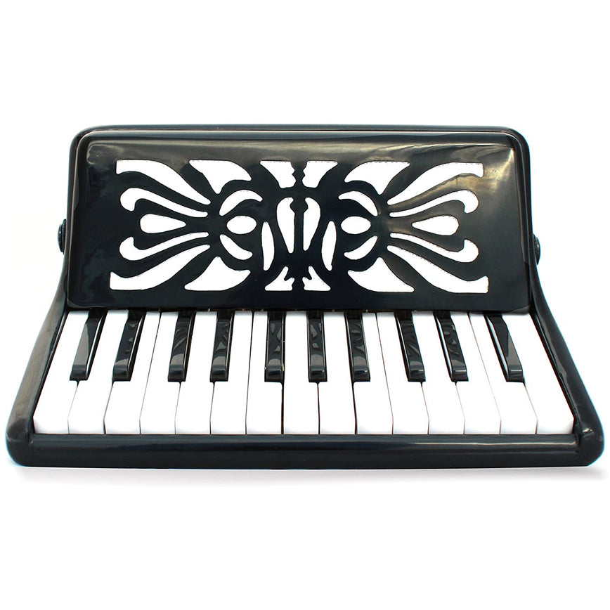 Rossetti Beginner Piano Accordion 12 Bass 25 Keys Black