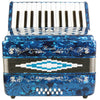 Rossetti Beginner Piano Accordion 12 Bass 25 Keys Blue