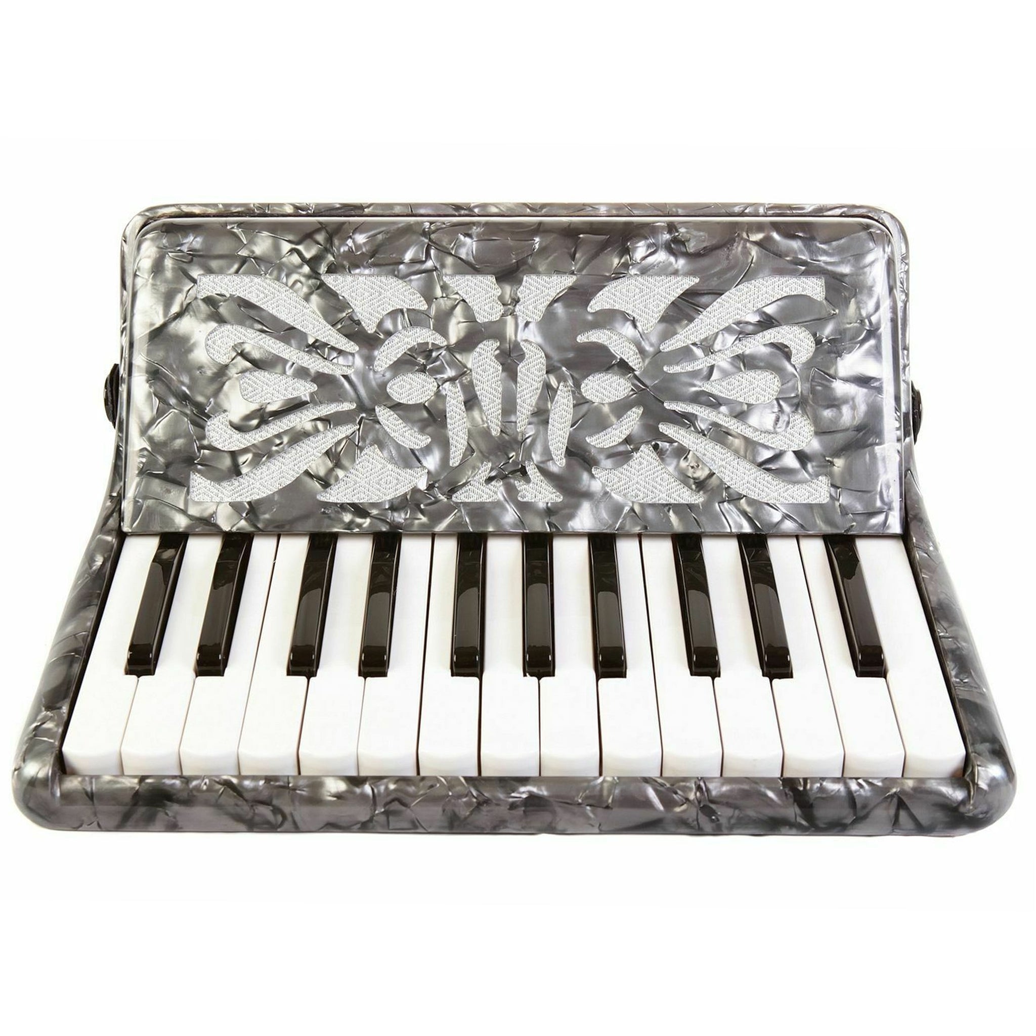Rossetti Beginner Piano Accordion 12 Bass 25 Keys Grey