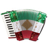 Rossetti Beginner Piano Accordion 12 Bass 25 Keys Mexican Flag