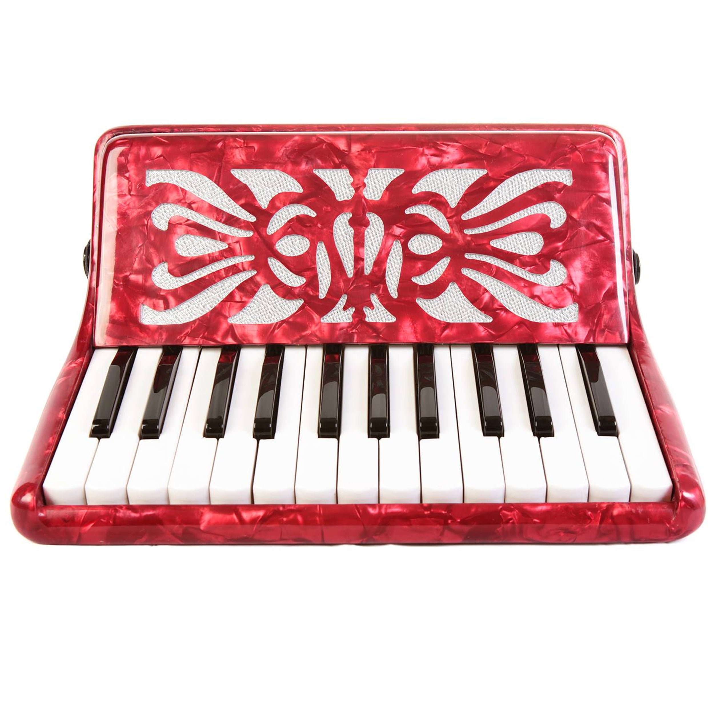 Rossetti Beginner Piano Accordion 12 Bass 25 Keys Red