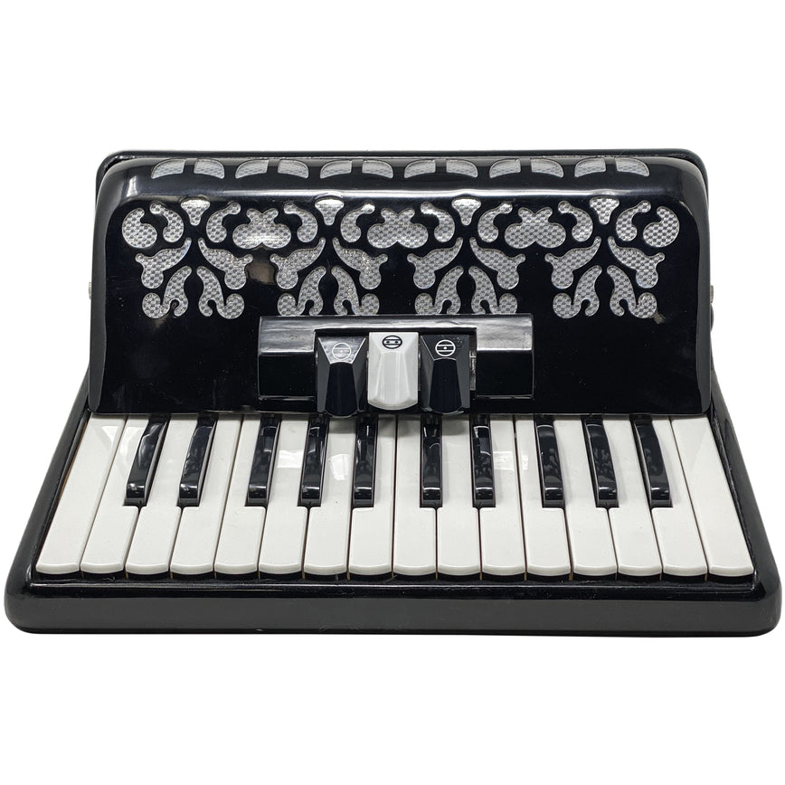 Rossetti Piano Accordion 48 Bass 26 Keys 3 Switches Black