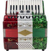 Rossetti Piano Accordion 48 Bass 26 Keys 3 Switches Mexican Flag