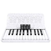 Rossetti Piano Accordion 48 Bass 26 Keys 3 Switches White