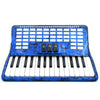 Rossetti Piano Accordion 32 Bass 30 Piano Keys 3 Switches Blue