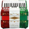 Rossetti Piano Accordion 32 Bass 30 Piano Keys 3 Switches Mexican Flag