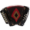 Rossetti 34 Button Accordion 12 Bass 3 Switches GCF Black