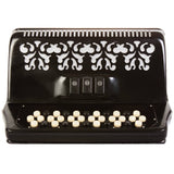 Rossetti 34 Button Accordion 12 Bass 3 Switches FBE Black