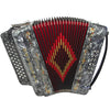 Rossetti 34 Button Accordion 12 Bass 3 Switches GCF Grey