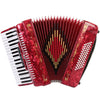 Rossetti Piano Accordion 60 Bass 34 Keys 5 Switches Red