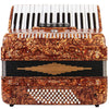 Rossetti Piano Accordion 72 Bass 34 Keys 5 Switches Tiger Stripes