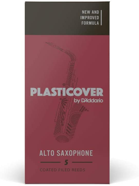 Rico Plasticover Alto Saxophone Reeds, Strength 2.0, 5-pack