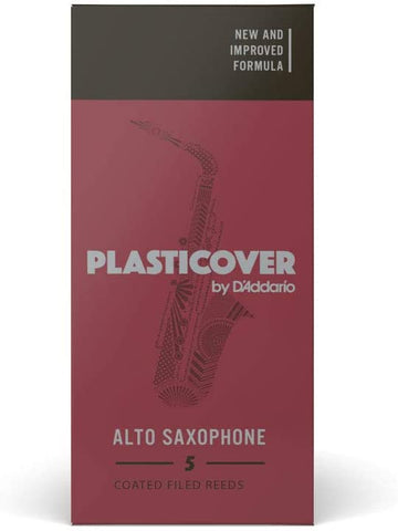 Rico Plasticover Alto Saxophone Reeds, Strength 2.5, 5-pack