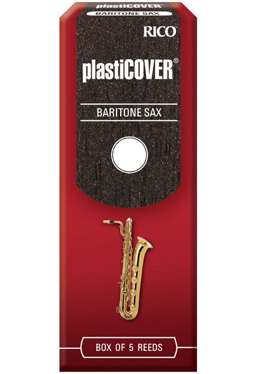 Rico Plasticover Baritone Saxophone Reeds, Strength 1.5, 5-pack
