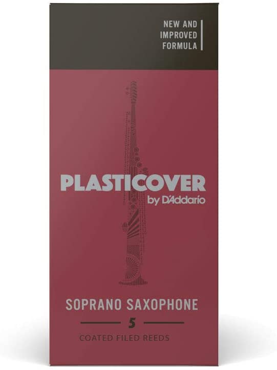 Rico Plasticover Soprano Saxophone Reeds, Strength 3.5, 5-pack