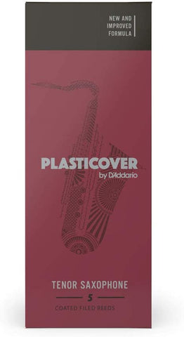 Rico Plasticover Tenor Saxophone Reeds, Strength 2.0, 5-pack