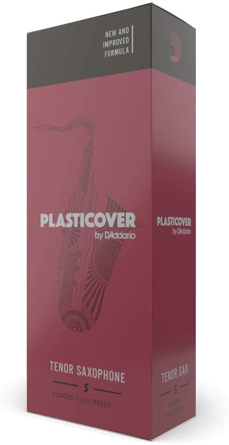 Rico Plasticover Tenor Saxophone Reeds, Strength 1.5, 5-pack