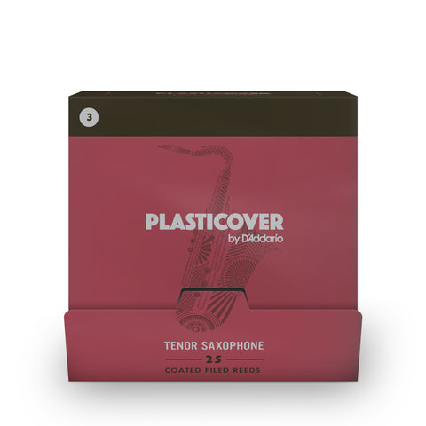 Plasticover by D'Addario Tenor Saxophone Reeds Strength 3.0, 25-pack