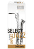Rico Select Jazz Baritone Saxophone Reeds, Unfiled, Strength 2 Strength Medium, 5-pack