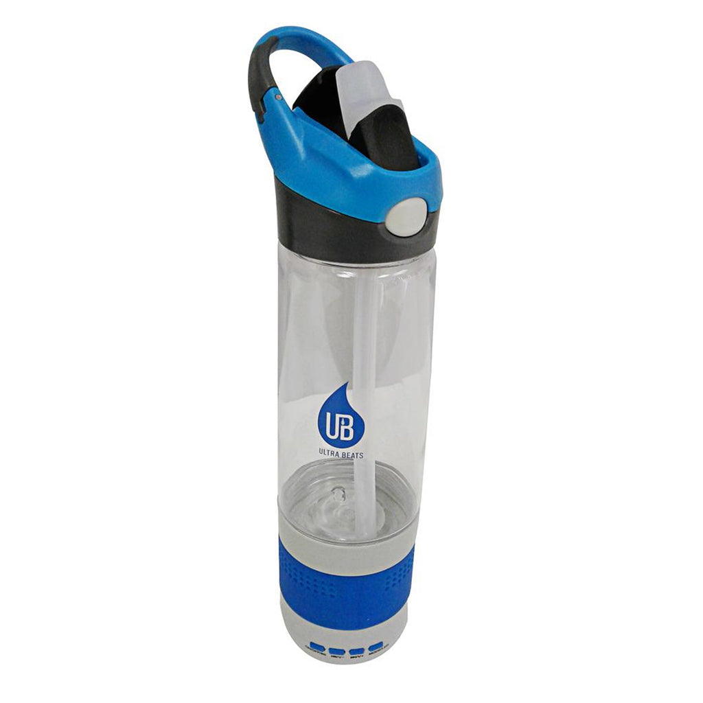Ultra Beats 2 In 1 Water Bottle With LED, 3W Waterproof Bluetooth Speaker, Blue