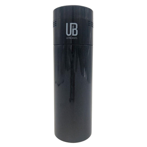 Ultra Beats 2in1 Stainless Steel Coffee Tumbler, Wireless Speaker, Alarm, Black
