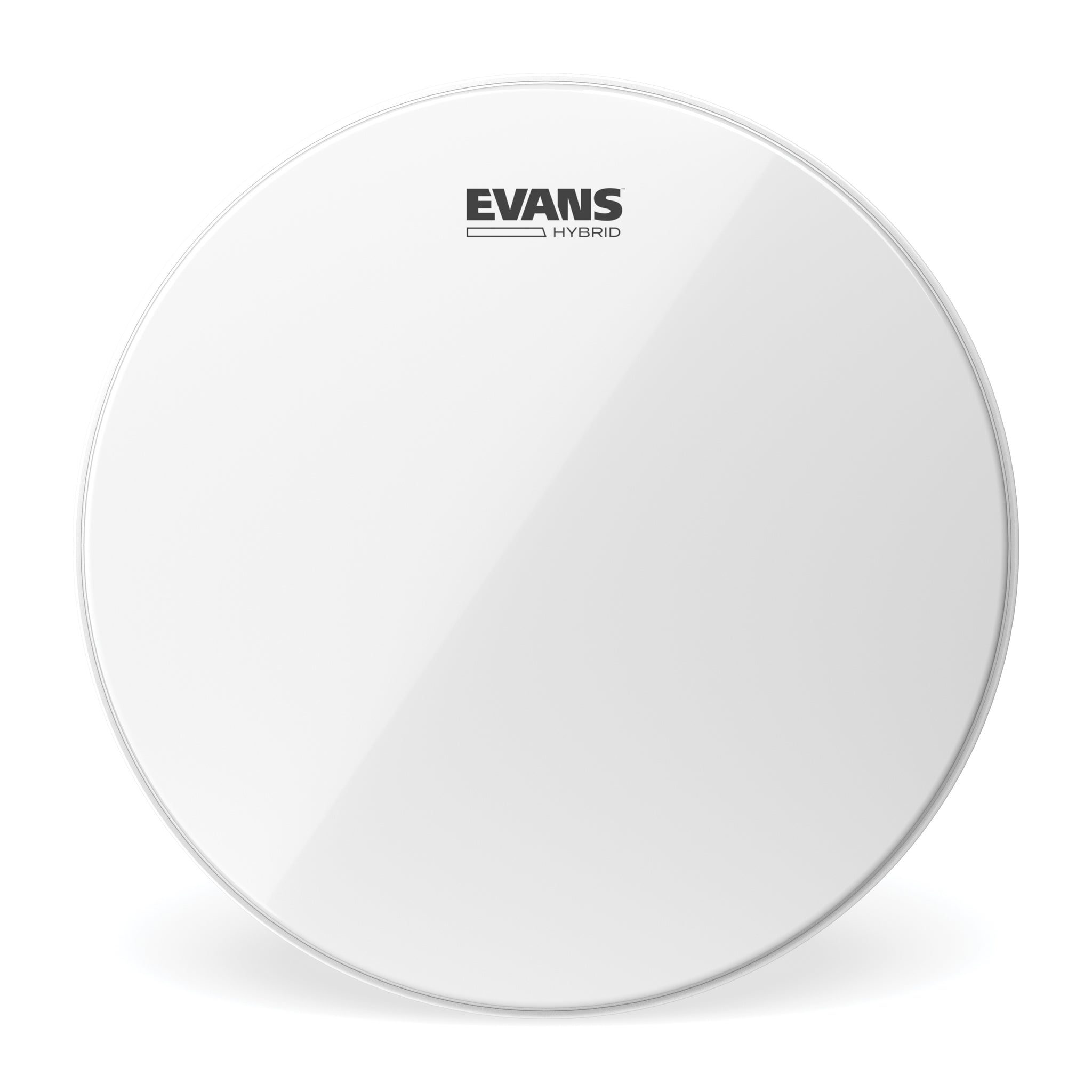 Evans Hybrid White Marching Snare Drum Head, 13 Inch