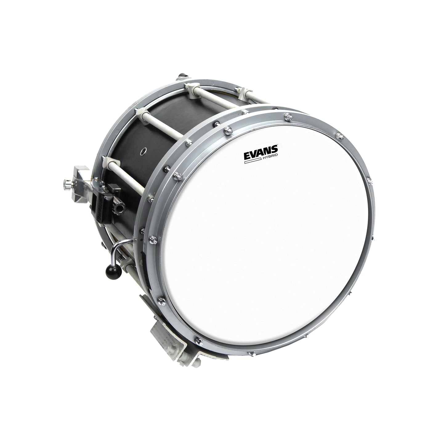 Evans Hybrid White Marching Snare Drum Head, 13 Inch