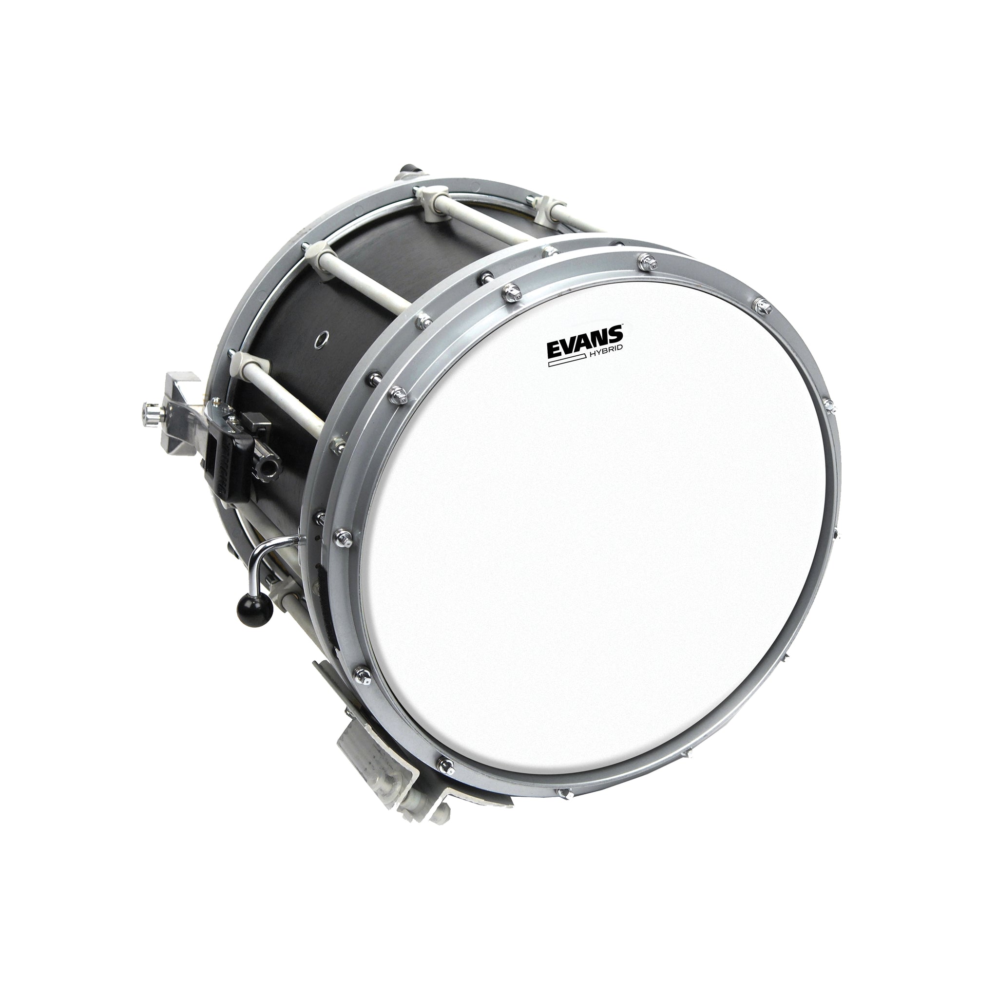 Evans Hybrid White Marching Snare Drum Head, 13 Inch