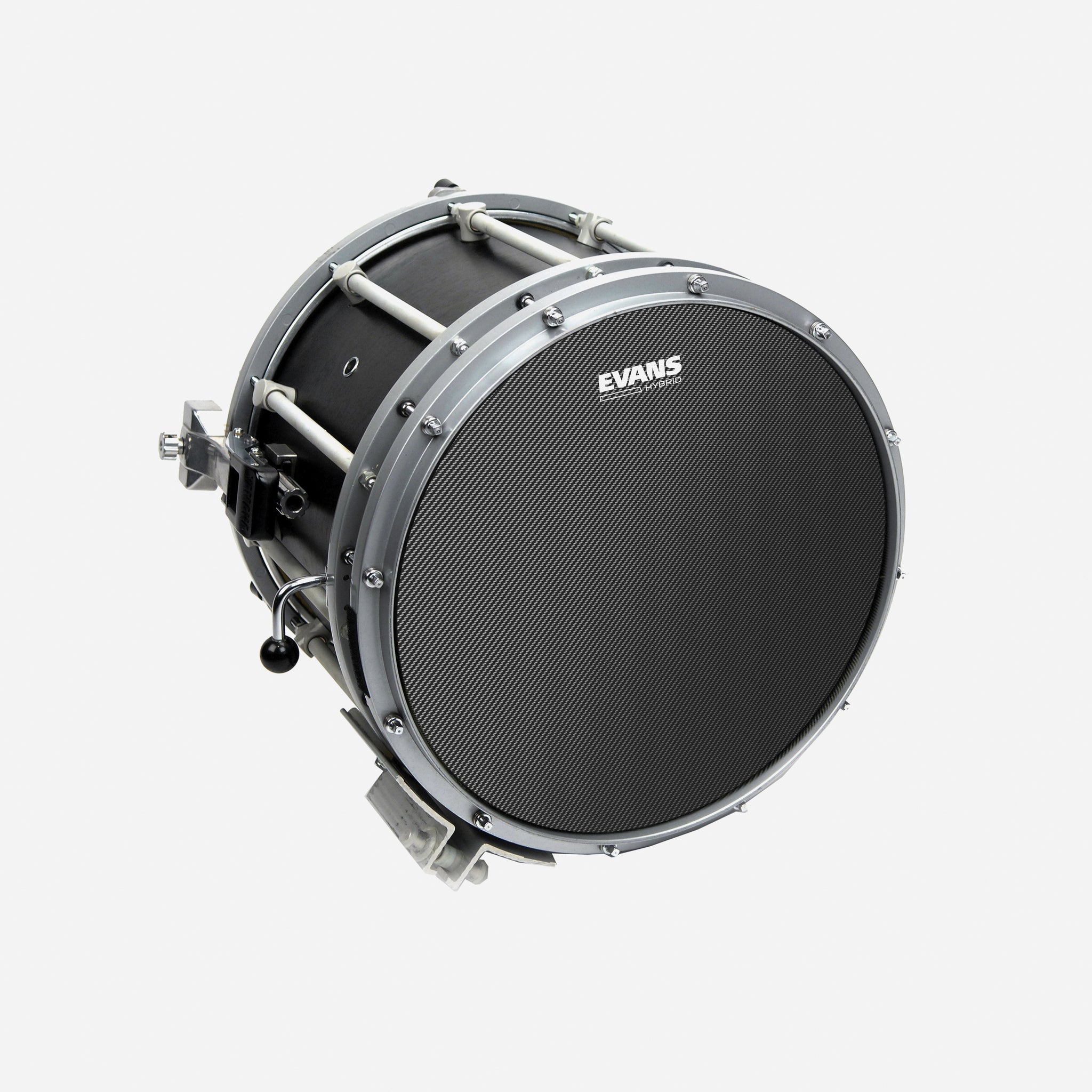 Evans Hybrid Grey Marching Snare Drum Head, 14 Inch