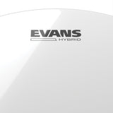 Evans Hybrid White Marching Snare Drum Head, 14 Inch