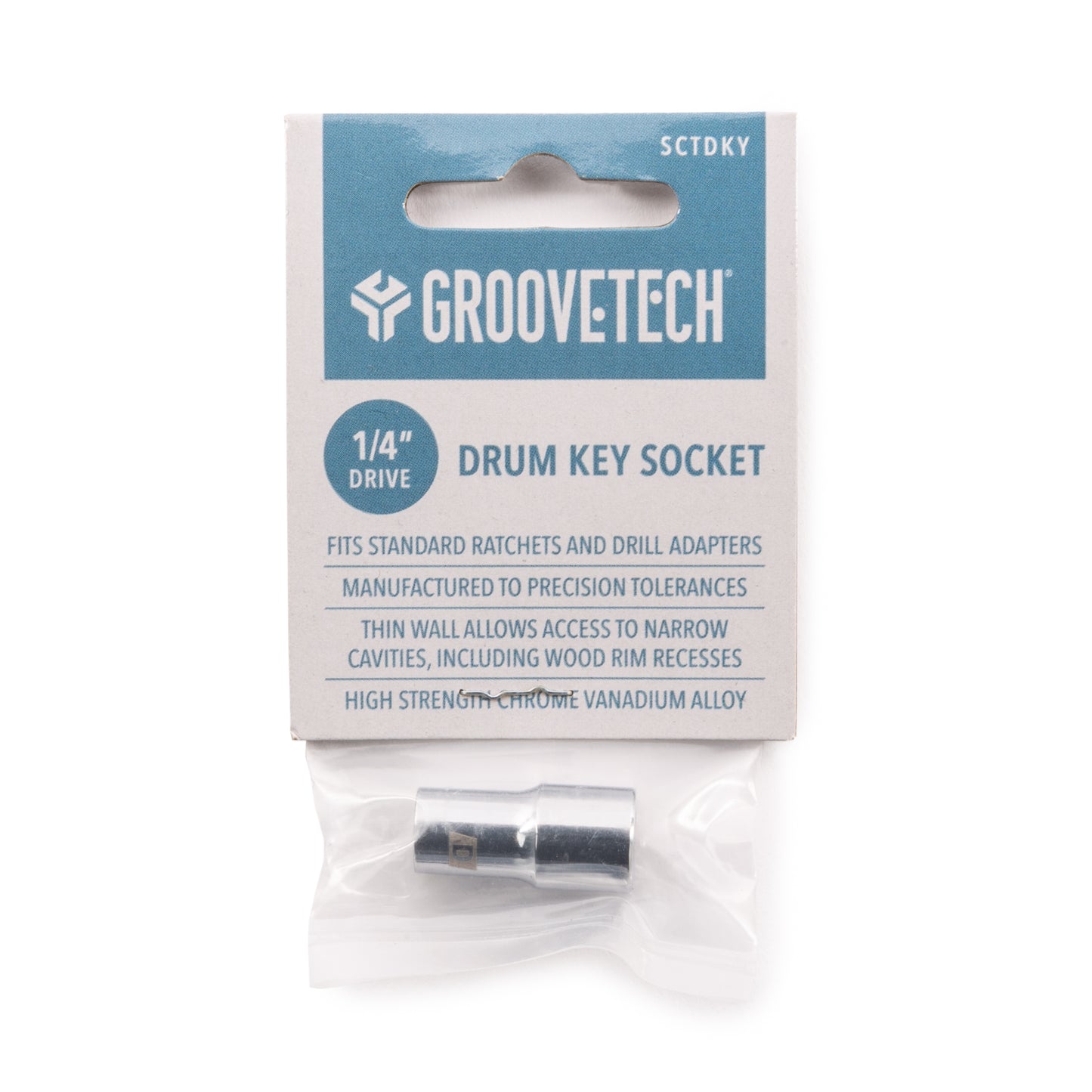 Dunlop SCTDKY Groovetech 1/4 In Drive Drum Key Socket