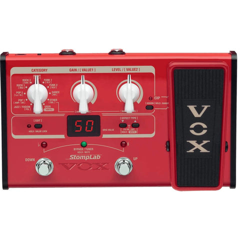 Vox StompLab SL2B Multi-Effects Modeling Pedal with Expression for Bass Guitar