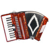 SofiaMari 26 Key 48 Bass 3 Switches Piano Accordion Red