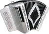 SofiaMari SM3112 White FBE 31 Button Accordion