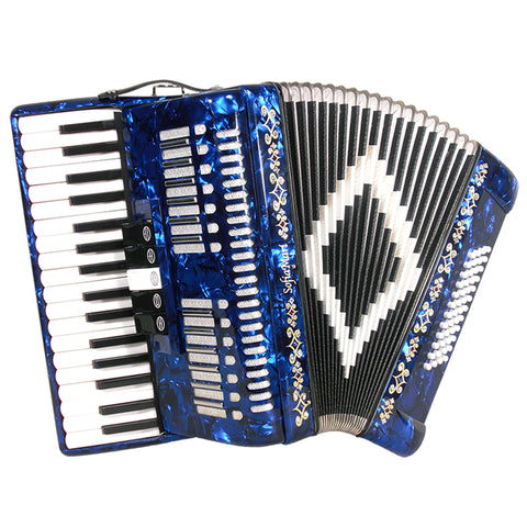 SofiaMari 34 Key 48 Bass 5 Switches Piano Accordion Blue