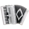 SofiaMari 34 Key 48 Bass 5 Switches Piano Accordion White