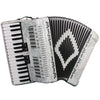 SofiaMari 34 Key 72 Bass 5 Switches Piano Accordion White