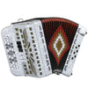 Sofiamari Two Tone Button Accordion White Pearl GCF/EAD