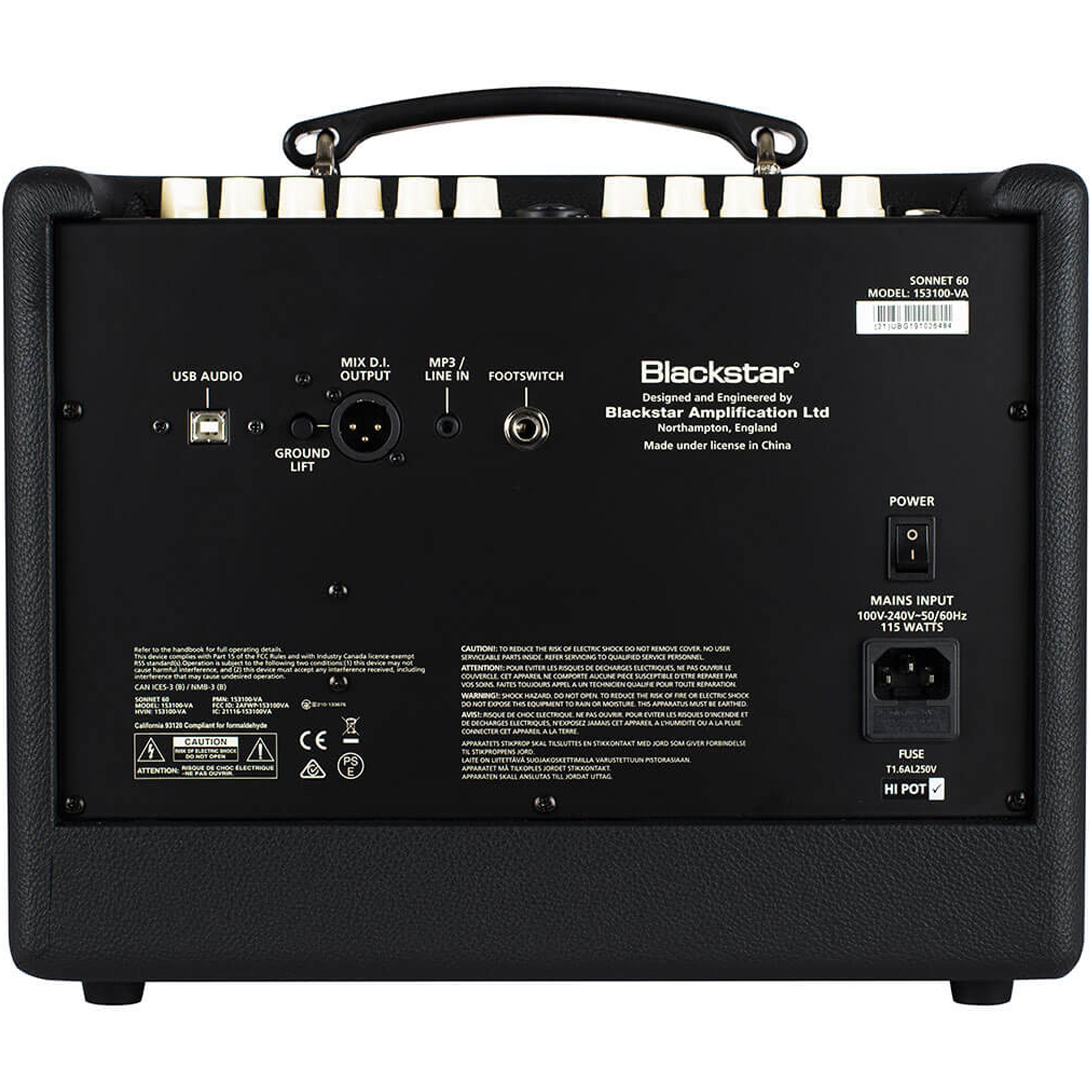 Blackstar Sonnet 60 Watt Acoustic Amplifier Black