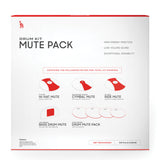 SoundOff by Evans Full Set Rock Pack (10", 12", 16") and a 14" Snare E-Mute Pack
