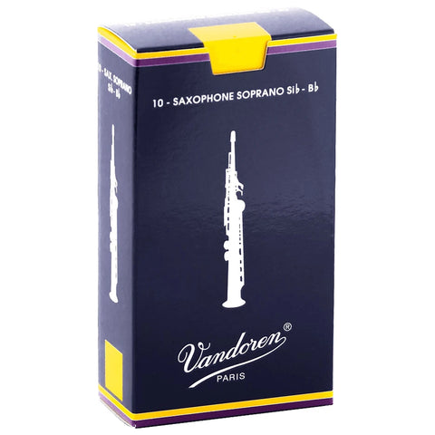 Vandoren Soprano Sax Traditional Reeds Strength 1, Box of 10